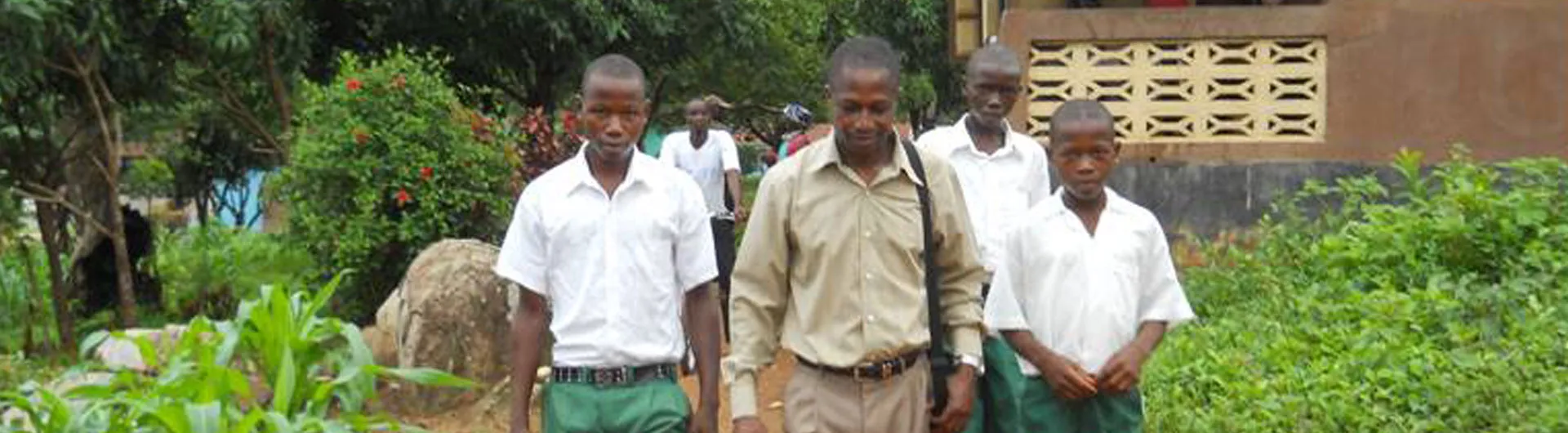 Students in a classroom in Sierra Leone